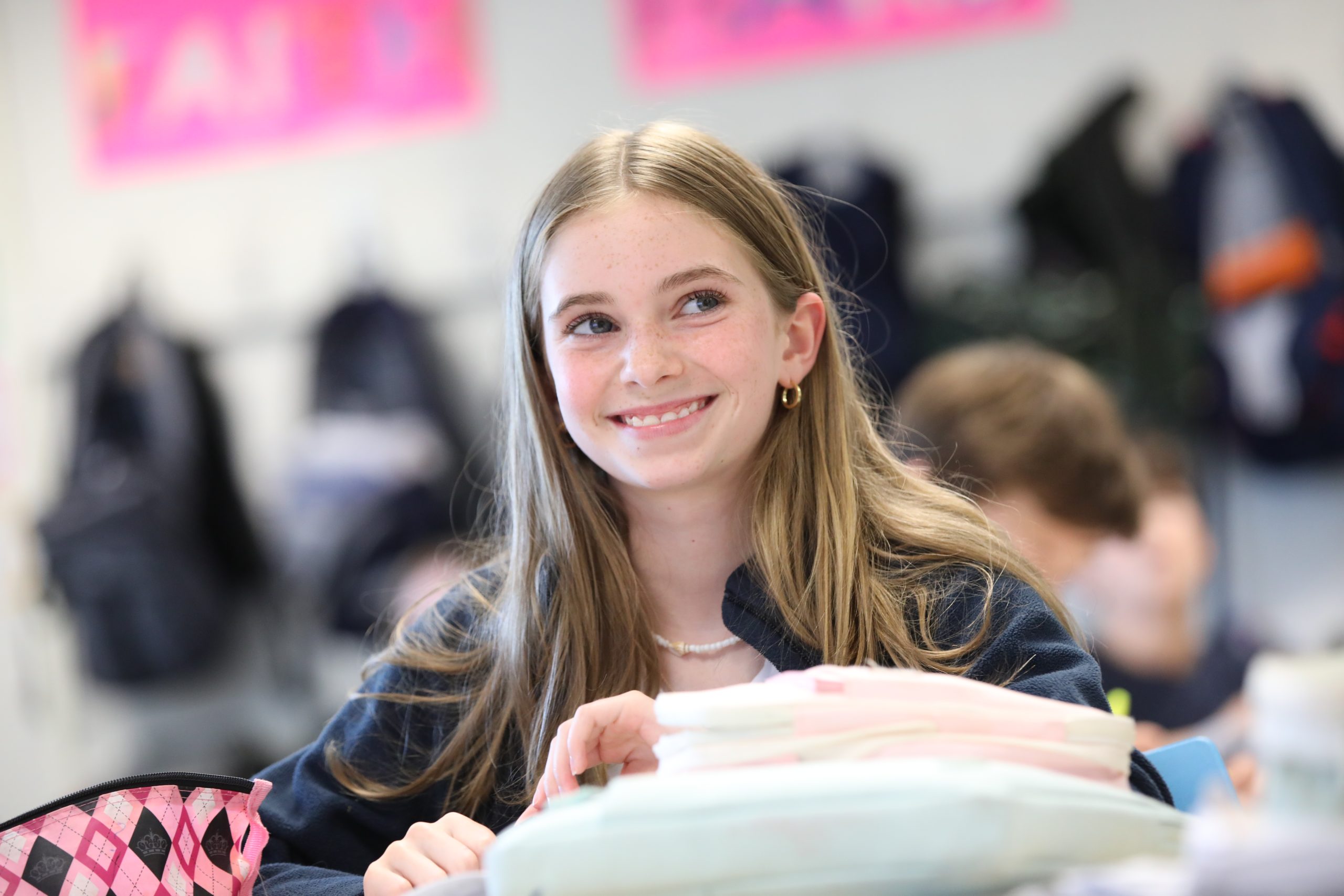 Smiling Middle School Student