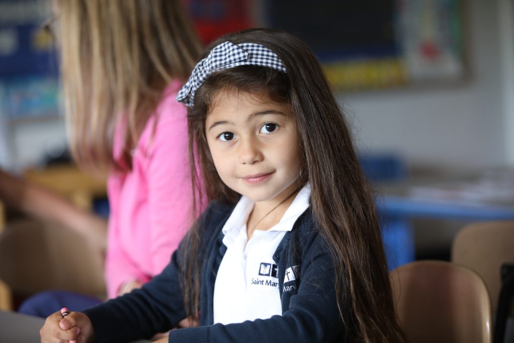 girl at desk