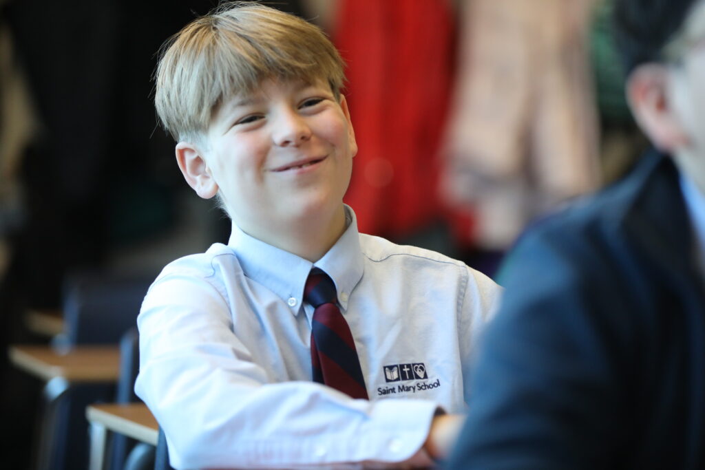 Smiling Middle School Boy