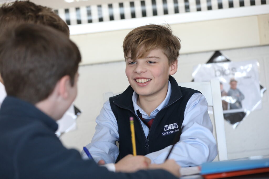 Smiling Middle School Boy